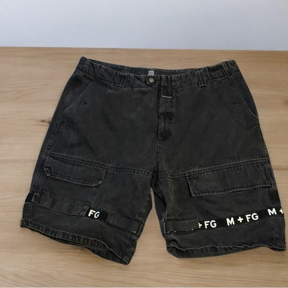 Le Jean De Marithe Francois Girbaud Vintage Y2K Shorts Size 40 Baggy Black Flaw - Picture 1 of 5